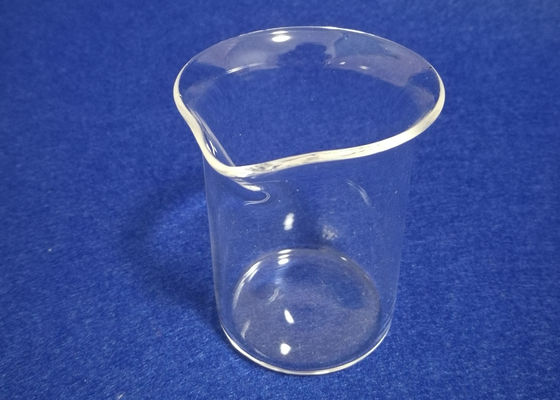 Çin Bacalı Özel Servisi Mevcut Şeffaf Sigortalı Kuvars Cam Beher 50ML Tedarikçi