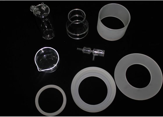 Çin Custom Made Quartz Cam Ürünleri / Laboratuar için Kuvars Kristalize Şişe Tedarikçi