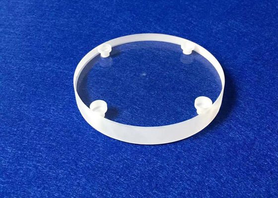 Delikli Özelleştirilmiş Delikli Silika Cam Yuvarlak Disk / Sigortalı Kuvars Disk Tedarikçi