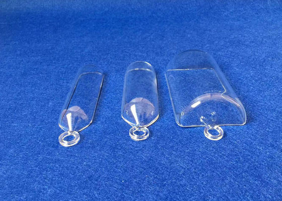 Özelleştirilmiş Şeffaf Sigortalı Kuvars Yanma Tekneleri, Halka ile 50ML Tedarikçi