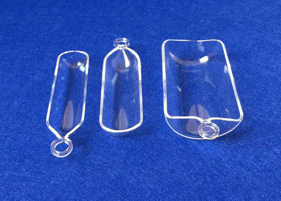 Özelleştirilmiş Şeffaf Sigortalı Kuvars Yanma Tekneleri, Halka ile 50ML Tedarikçi
