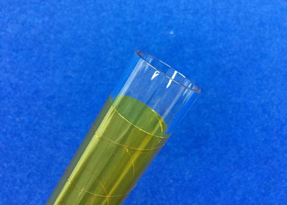 Fotokoltaik Endüstrisinde Kullanılan Sarı 3M Fiber Kaplı PECVD Sigortalı OD 30 mm Kuvars Cam Tüp Tedarikçi